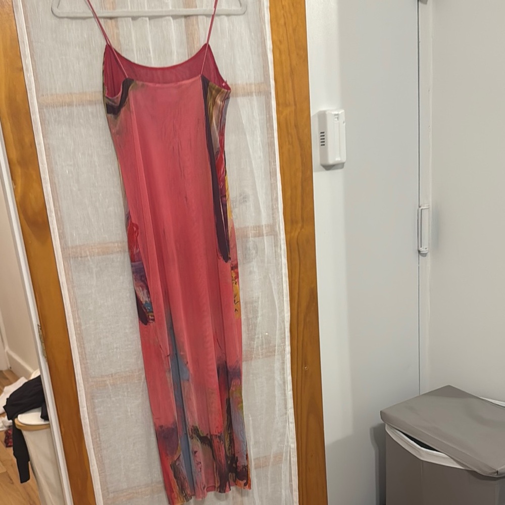 Zara Colorful Sleeveless Maxi Tulle Dress - Picture 3 of 3
